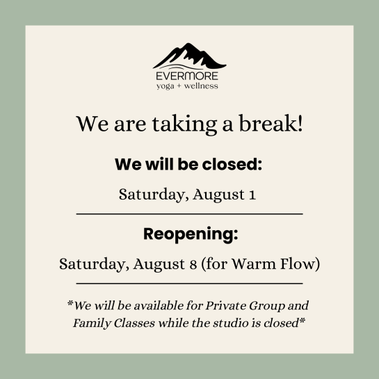 Summer Closure